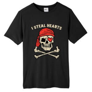 Valentines Day Pirate I Steal Hearts Cool Tall Fusion ChromaSoft Performance T-Shirt