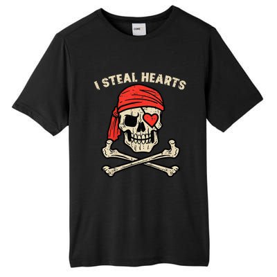 Valentines Day Pirate I Steal Hearts Cool Tall Fusion ChromaSoft Performance T-Shirt