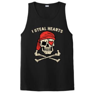 Valentines Day Pirate I Steal Hearts Cool PosiCharge Competitor Tank