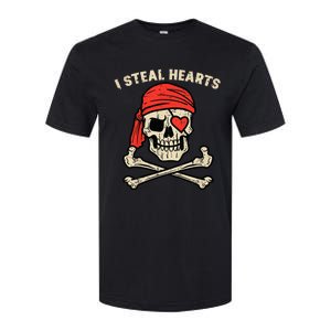 Valentines Day Pirate I Steal Hearts Cool Softstyle CVC T-Shirt