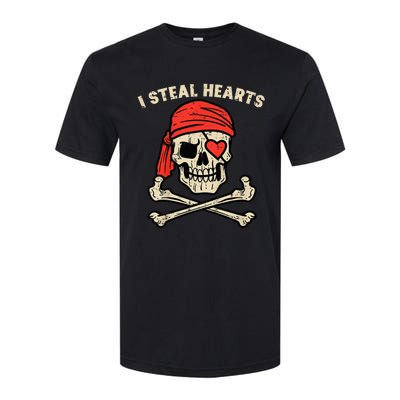 Valentines Day Pirate I Steal Hearts Cool Softstyle CVC T-Shirt