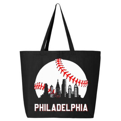 Vintage Distressed Philly Baseball Lovers 25L Jumbo Tote