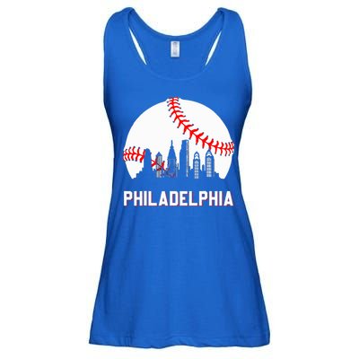 Vintage Distressed Philly Baseball Lovers Ladies Essential Flowy Tank