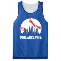 Vintage Distressed Philly Baseball Lovers Mesh Reversible Basketball Jersey Tank