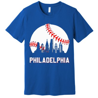 Vintage Distressed Philly Baseball Lovers Premium T-Shirt