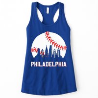 Vintage Distressed Philly Baseball Lovers Womens Tank Top