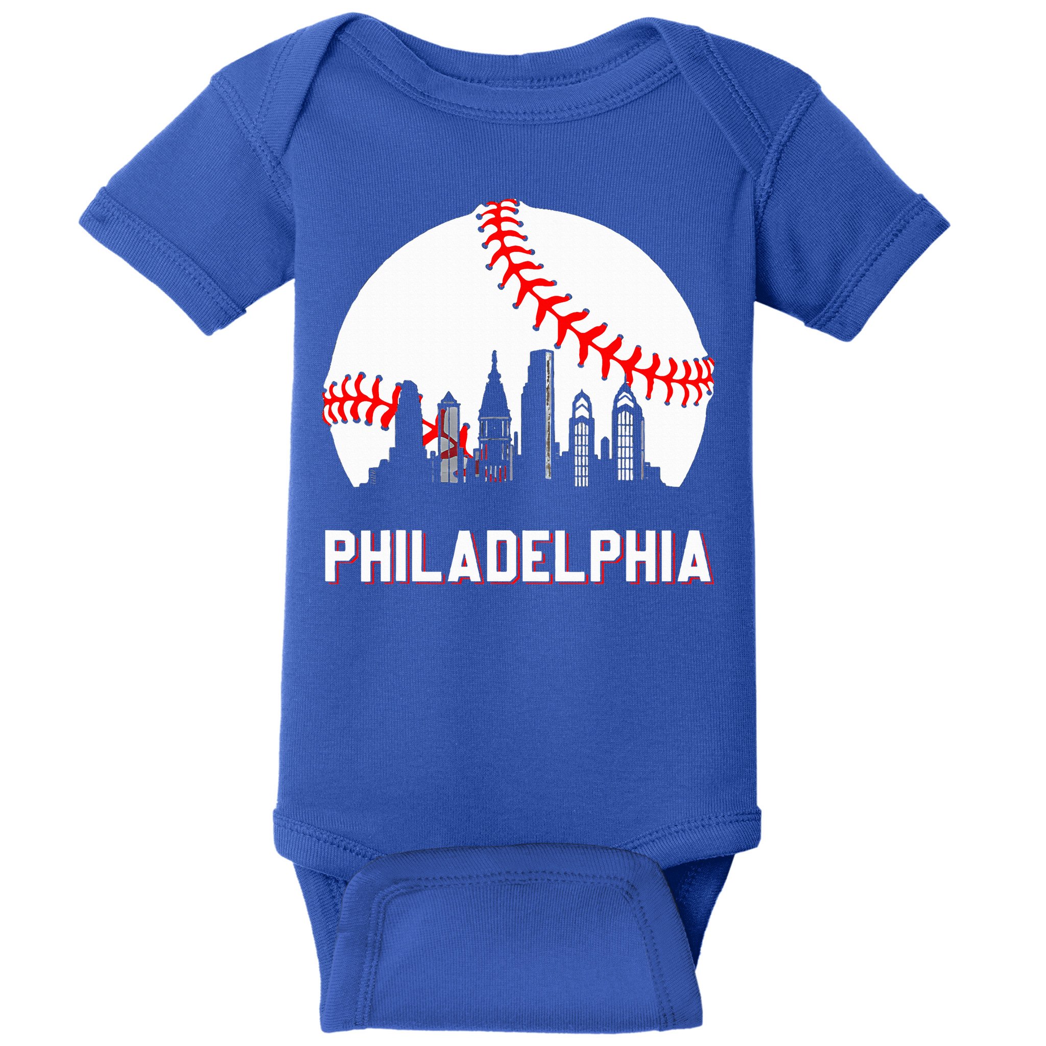 Vintage Distressed Philly Baseball Lovers Baby Bodysuit