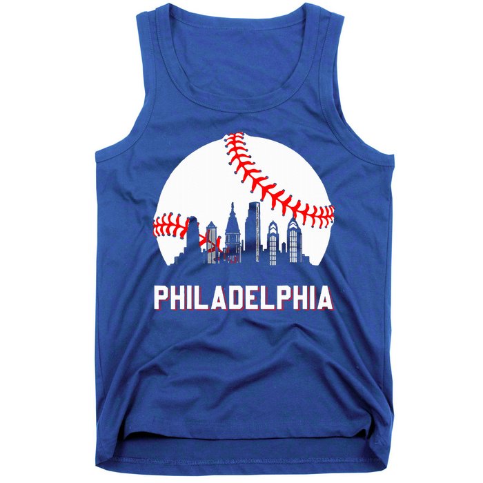 Vintage Distressed Philly Baseball Lovers Tank Top