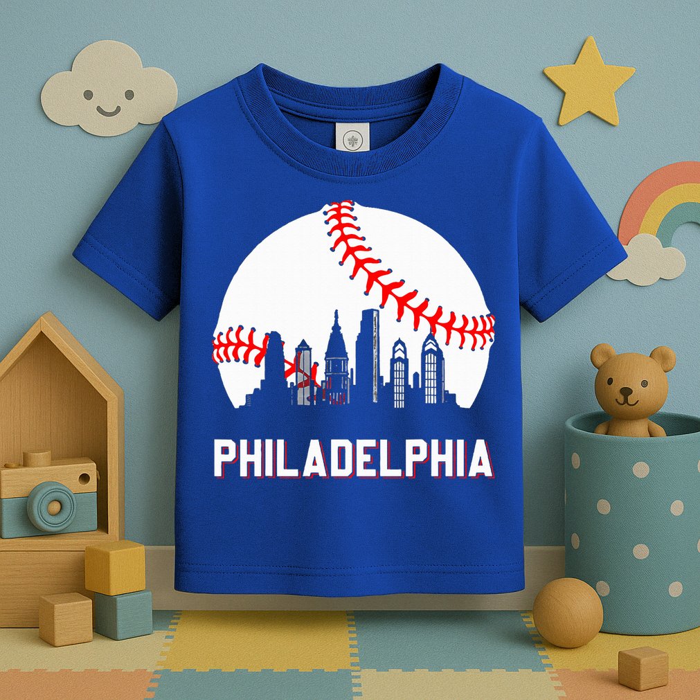 Vintage Distressed Philly Baseball Lovers Toddler T-Shirt