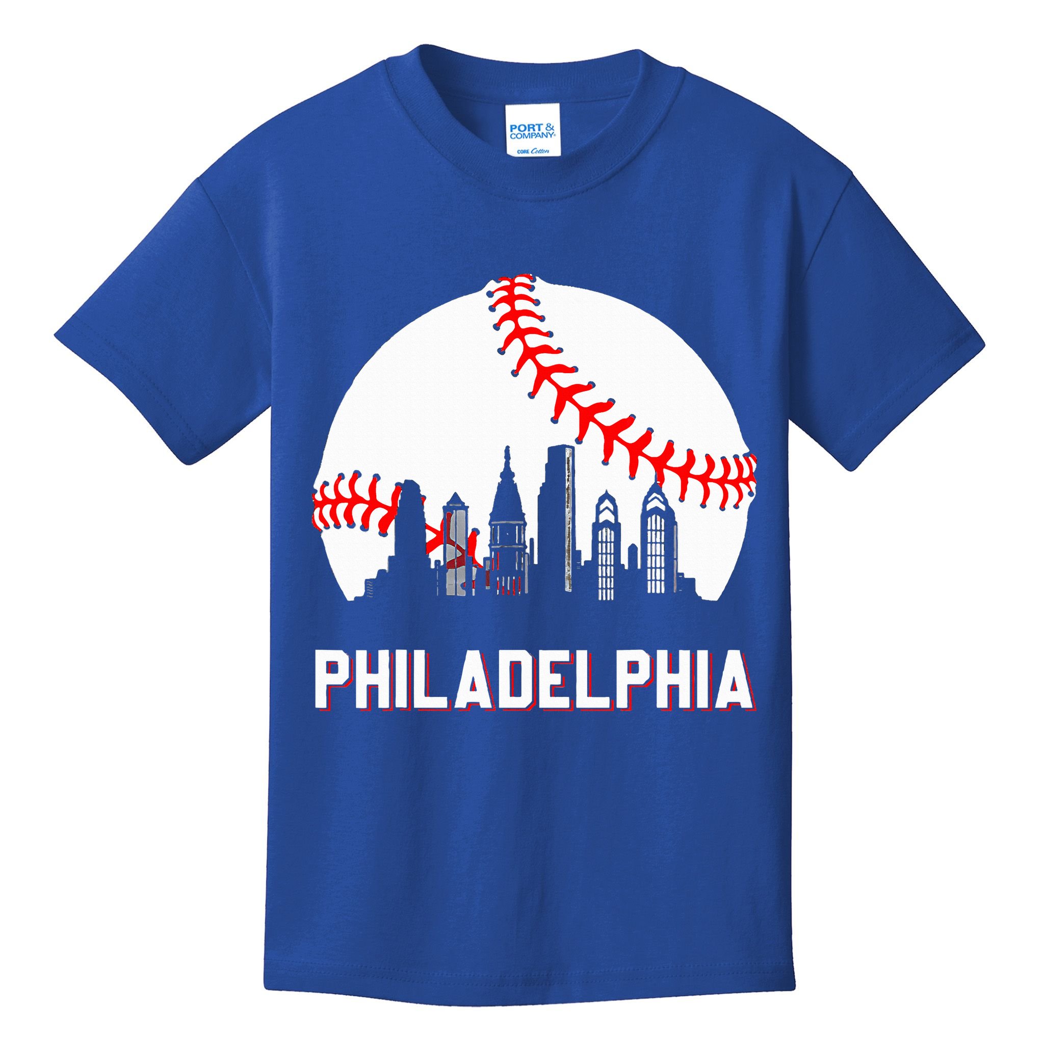 Vintage Distressed Philly Baseball Lovers Kids T-Shirt