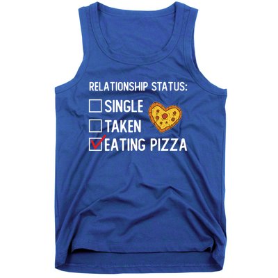 Valentines Day Pizza Party Single Taken Pizza Eating Lover Cute Gift Tank Top