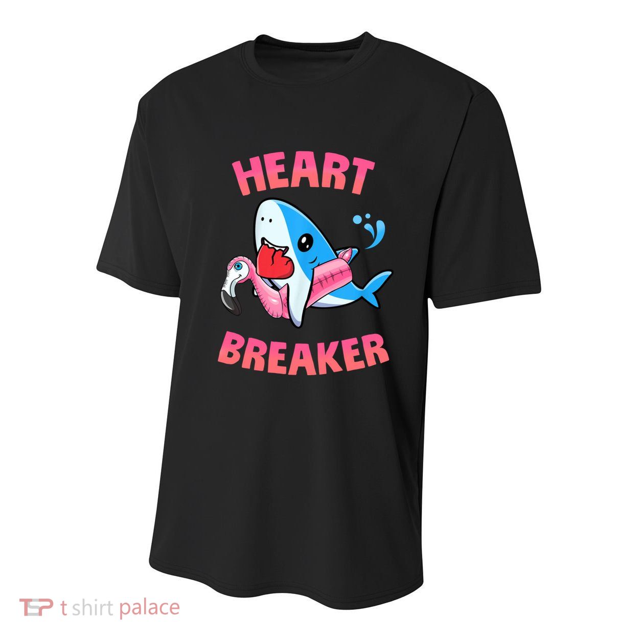 Valentines Day Pool Party Shark Heart Breaker Funny Funny Gift Youth Performance Sprint T-Shirt