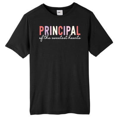 Valentines Day Principal Of The Sweetest Hearts School Funny Gift Tall Fusion ChromaSoft Performance T-Shirt