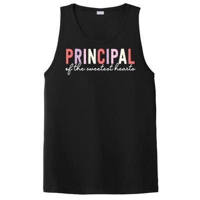 Valentines Day Principal Of The Sweetest Hearts School Funny Gift PosiCharge Competitor Tank