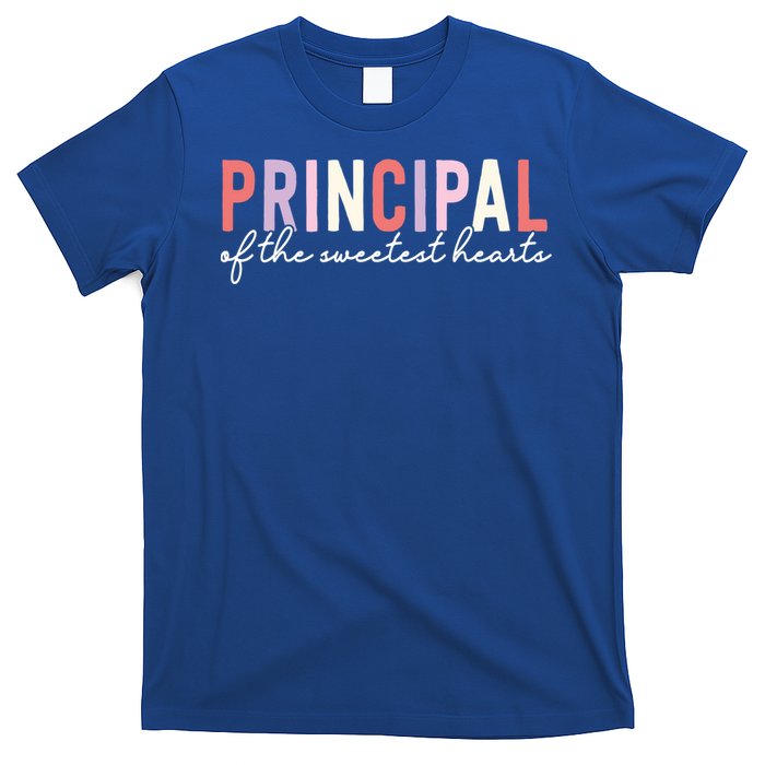 Valentines Day Principal Of The Sweetest Hearts School Funny Gift T-Shirt