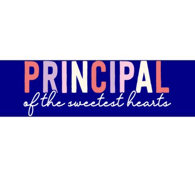 Valentines Day Principal Of The Sweetest Hearts School Funny Gift Bumper Sticker