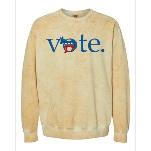 Vote Democratic Party Donkey 2024 Election Vote Biden Colorblast Crewneck Sweatshirt