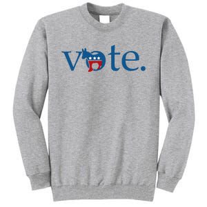 Vote Democratic Party Donkey 2024 Election Vote Biden Tall Sweatshirt