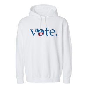 Vote Democratic Party Donkey 2024 Election Vote Biden Garment-Dyed Fleece Hoodie