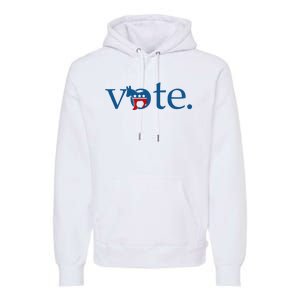 Vote Democratic Party Donkey 2024 Election Vote Biden Premium Hoodie