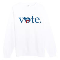 Vote Democratic Party Donkey 2024 Election Vote Biden Premium Crewneck Sweatshirt