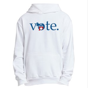 Vote Democratic Party Donkey 2024 Election Vote Biden Urban Pullover Hoodie