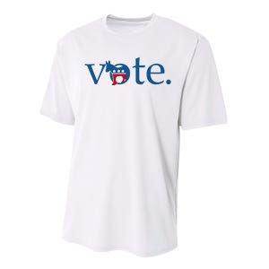 Vote Democratic Party Donkey 2024 Election Vote Biden Performance Sprint T-Shirt