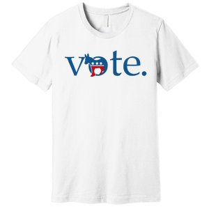 Vote Democratic Party Donkey 2024 Election Vote Biden Premium T-Shirt