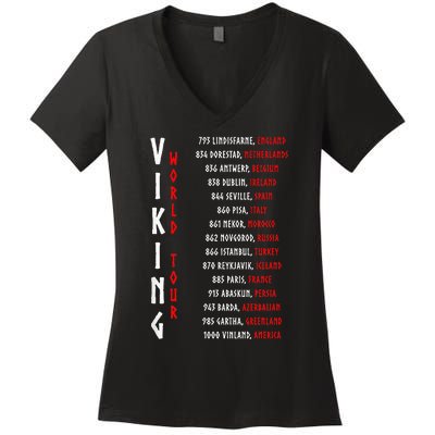 Viking Doublesided Printing Women's V-Neck T-Shirt