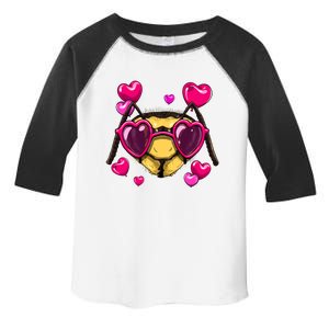 Valentines Day Queen Bee Heart Love Day Couple Bee Lover Cute Gift Toddler Fine Jersey T-Shirt