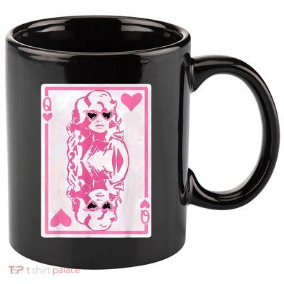 Valentines Day Queen Of Hearts Cute Dolly Valentine 11oz C Handle Ceramic Mug