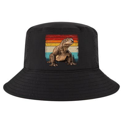 Vintage Distressed Retro Style Cool Komodo Dragon Cool Comfort Performance Bucket Hat