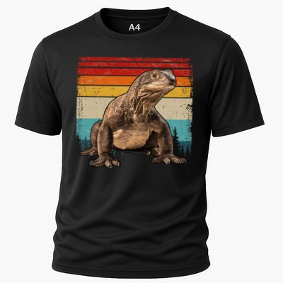 Vintage Distressed Retro Style Cool Komodo Dragon Cooling Performance Crew T-Shirt