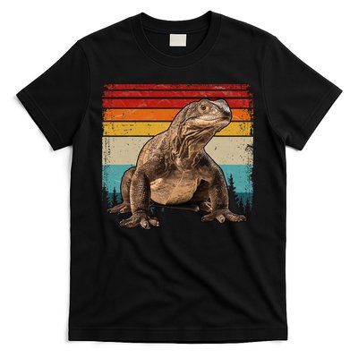 Vintage Distressed Retro Style Cool Komodo Dragon T-Shirt