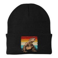 Vintage Distressed Retro Style Cool Komodo Dragon Beanie