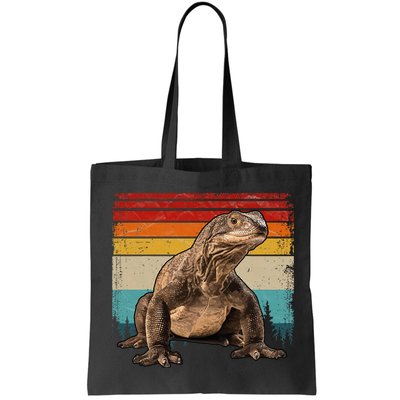 Vintage Distressed Retro Style Cool Komodo Dragon Bag