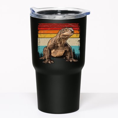 Vintage Distressed Retro Style Cool Komodo Dragon Tumbler