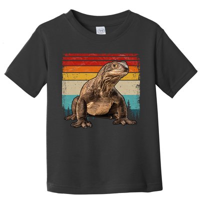 Vintage Distressed Retro Style Cool Komodo Dragon Toddler T-Shirt