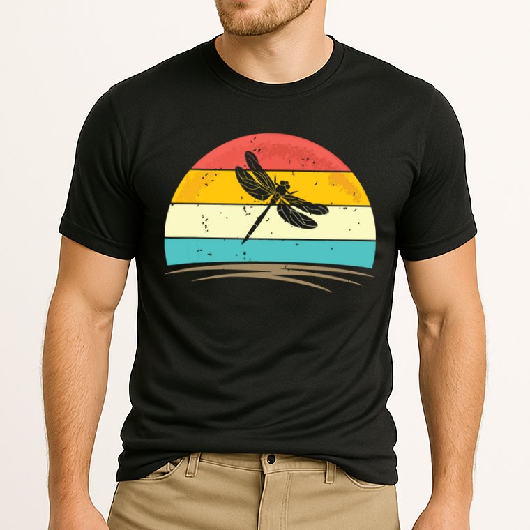 Vintage Dragonfly Retro Distressed Dragonfly Lover Performance Shirt