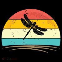Vintage Dragonfly Retro Distressed Dragonfly Lover Button