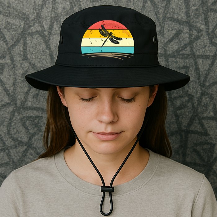 Vintage Dragonfly Retro Distressed Dragonfly Lover Bucket Hat