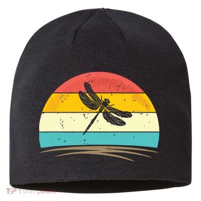 Vintage Dragonfly Retro Distressed Dragonfly Lover Sustainable Beanie
