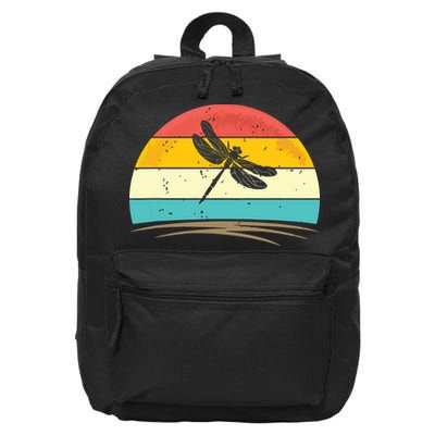 Vintage Dragonfly Retro Distressed Dragonfly Lover 16 in Basic Backpack