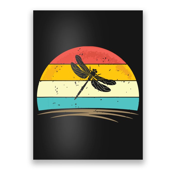 Vintage Dragonfly Retro Distressed Dragonfly Lover Poster