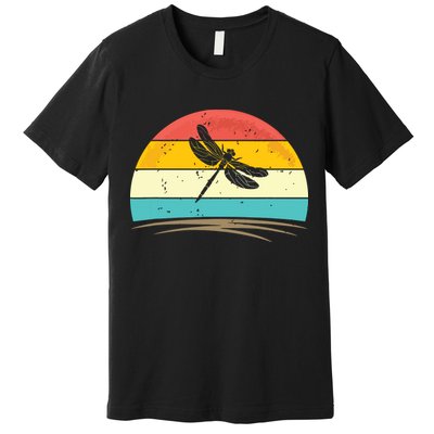 Vintage Dragonfly Retro Distressed Dragonfly Lover Premium T-Shirt