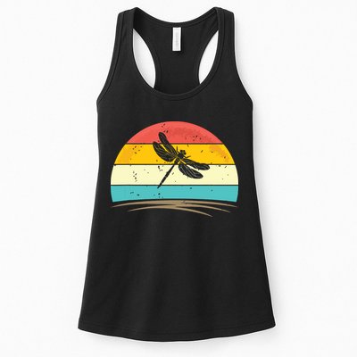 Vintage Dragonfly Retro Distressed Dragonfly Lover Womens Tank Top