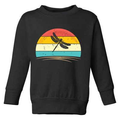 Vintage Dragonfly Retro Distressed Dragonfly Lover Toddler Sweatshirt