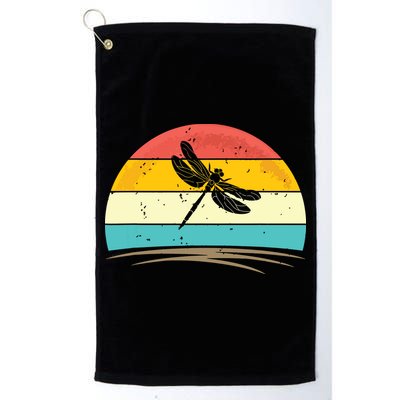 Vintage Dragonfly Retro Distressed Dragonfly Lover Golf Towel