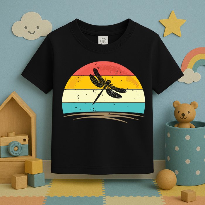 Vintage Dragonfly Retro Distressed Dragonfly Lover Toddler T-Shirt