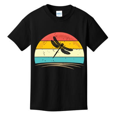 Vintage Dragonfly Retro Distressed Dragonfly Lover Kids T-Shirt